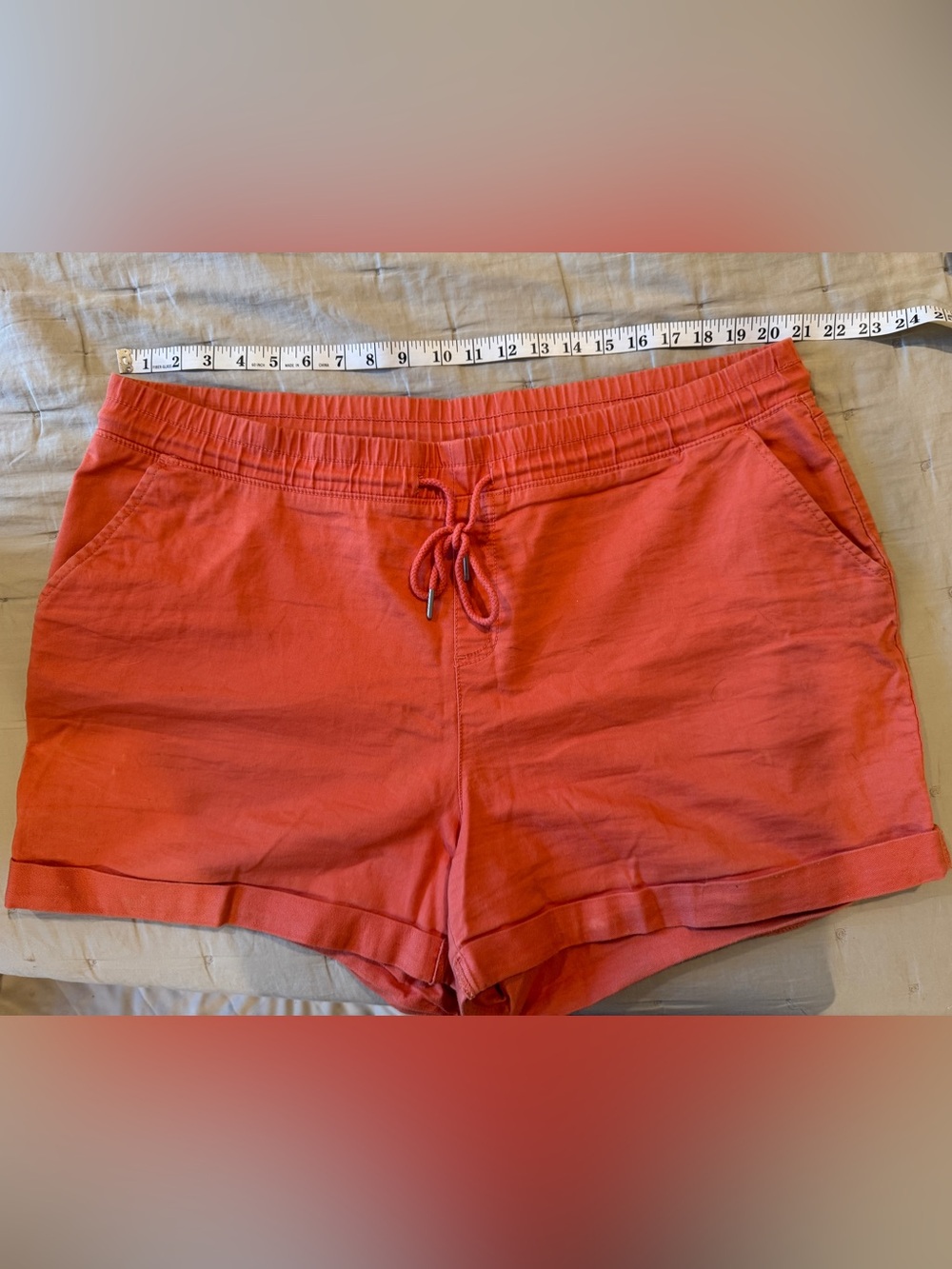 Time and Tru Coral Chino Shorts